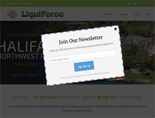 Tablet Screenshot of liquiforce.com